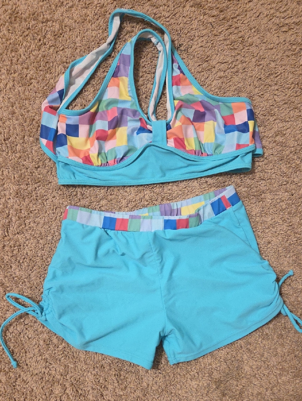 Large Teal Women's Swim Suit - Unbranded